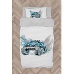 Mekta Home Bebek ve Çocuk Odası Jeep Desenli Nevresim Takımı - Renkli - 160 x 230 cm
