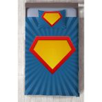 Mekta Home Bebek ve Çocuk Odası Kahraman Logo Desenli Yatak Örtüsü - Renkli - 140 x 220 cm