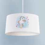Mekta Home Bebek ve Çocuk Odası Kalpli Unicorn Desenli Avize - Renkli - 1