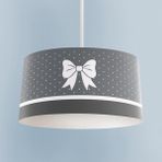 Mekta Home Bebek ve Çocuk Odası Kurdele Desenli Gri Avize - Renkli - 1