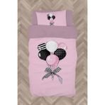 Mekta Home Bebek ve Çocuk Odası Kurdeleli Balonlar Desenli Nevresim Takımı - Renkli - 160 x 230 cm