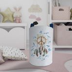 Mekta Home Bebek ve Çocuk Odası Kuş Desenli Oyuncak Sepeti - Renkli