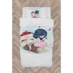 Mekta Home Bebek ve Çocuk Odası Mantar ve Prenses Kız Desenli Nevresim Takımı - Renkli - 160 x 230 cm