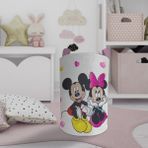 Mekta Home Bebek ve Çocuk Odası Mickey ve Minnie Mause Desenli Oyuncak Sepeti - Renkli