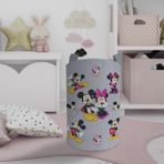 Mekta Home Bebek ve Çocuk Odası Mickey ve Minnie Mause Desenli Seksekli Oyuncak Sepeti - Renkli