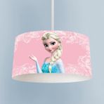 Mekta Home Bebek ve Çocuk Odası Motifli Elsa Desenli Pembe Avize - Renkli - 1