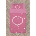 Mekta Home Bebek ve Çocuk Odası Pembe Başak Desenli Nevresim Takımı - Renkli - 160 x 230 cm