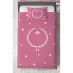 Mekta Home Bebek ve Çocuk Odası Pembe Başak Desenli Yatak Örtüsü - Renkli - 140 x 220 cm