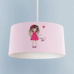 Mekta Home Bebek ve Çocuk Odası Pembe Kalp Desenli Avize - Renkli - 1