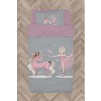 Mekta Home Bebek Ve Çocuk Odası Pembe Unicorn Ve Kız Desenli Nevresim Takımı