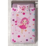 Mekta Home Bebek ve Çocuk Odası Peri Kız Desenli Yatak Örtüsü - Renkli - 140 x 220 cm