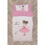 Mekta Home Bebek ve Çocuk Odası Prenses Kız ve Kedi Desenli Nevresim Takımı - Renkli - 160 x 230 cm