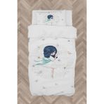 Mekta Home Bebek ve Çocuk Odası Prenses Kız ve Renkli Kelebek Desenli Nevresim Takımı - 160 x 230 cm