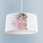 Mekta Home Bebek ve Çocuk Odası Romantic Girl Desenli Avize - Renkli - 1