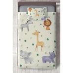 Mekta Home Bebek ve Çocuk Odası Safari Desenli Yatak Örtüsü - Renkli - 140 x 220 cm
