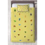Mekta Home Bebek ve Çocuk Odası Sayılar ve Harfler Seksek Desenli Eğitici Yatak Örtüsü - Renkli - 140 x 220 cm