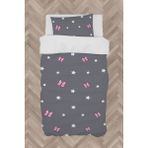 Mekta Home Bebek ve Çocuk Odası Seksek Desenli Çerçeveli Nevresim Takımı - Renkli - 160 x 230 cm