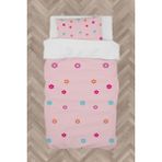 Mekta Home Bebek ve Çocuk Odası Seksek ve Renkli Çiçek Desenli Nevresim Takımı - 160 x 230 cm