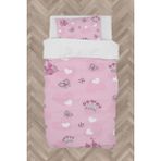 Mekta Home Bebek ve Çocuk Odası Sesekli Kelebek Desenli Nevresim Takımı - Renkli - 160 x 230 cm