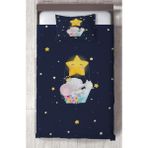 Mekta Home Bebek ve Çocuk Odası Sevimli Hayvanlar Desenli Yatak Örtüsü - Renkli - 140 x 220 cm