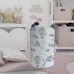 Mekta Home Bebek ve Çocuk Odası Soft Uçan Balonlar Desenli Oyuncak Sepeti - Renkli