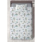Mekta Home Bebek ve Çocuk Odası Soft Uçan Balonlar Desenli Yatak Örtüsü - Renkli - 140 x 220 cm