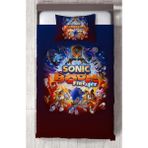 Mekta Home Bebek ve Çocuk Odası Sonic Boom Desenli Yatak Örtüsü - Renkli - 140 x 220 cm