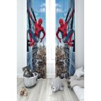 Mekta Home Bebek ve Çocuk Odası Spider-Man Desenli 2 Kanat Fon Perde - 140 x 250 cm - Renkli