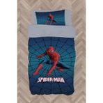Mekta Home Bebek ve Çocuk Odası Spider Man Desenli Lacivert Nevresim Takımı - Renkli - 160 x 230 cm