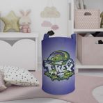 Mekta Home Bebek ve Çocuk Odası T-Rex Desenli Oyuncak Sepeti - Renkli