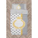 Mekta Home Bebek ve Çocuk Odası Taç Çelenk Yıldızlı Nevresim Takımı - Renkli - 160 x 230 cm