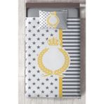 Mekta Home Bebek ve Çocuk Odası Taç Çelenk Yıldızlı Yatak Örtüsü - Renkli - 140 x 220 cm