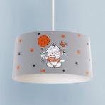 Mekta Home Bebek ve Çocuk Odası Turncu Filli Balon Desenli Avize - Renkli - 1