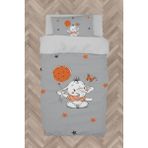 Mekta Home Bebek ve Çocuk Odası Turncu Filli Balon Desenli Nevresim Takımı - Renkli - 160 x 230 cm