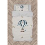 Mekta Home Bebek ve Çocuk Odası Uçan Balon ve Yıldızlar Desenli Nevresim Takımı - Renkli - 160 x 230 cm