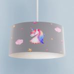 Mekta Home Bebek ve Çocuk Odası Unicorn ve Seksek Desenli Avize - Renkli - 1