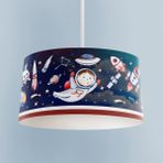 Mekta Home Bebek ve Çocuk Odası Uzaylı Astronot Desenli Avize - Renkli - 1