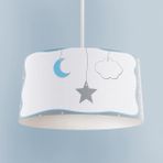 Mekta Home Bebek ve Çocuk Odası Yıldız ve Ay Desenli Çerçeveli Avize - Renkli - 1