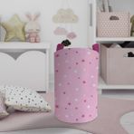Mekta Home İki Renkli Yıldızlı Pembe Bebek ve Çocuk Odası Oyuncak Sepeti