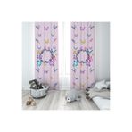 Mekta Home MKTYFP-007 Bebek ve Çocuk Odası Çiçekli ve Kelebekli Fon Perde