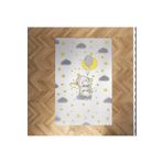 Mekta Home MKTYH-004 Bebek ve Çocuk Odası Kaydırmaz Yıkanabilir Yıldızlı Balonlu Fil Halı