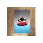 Mekta Home MKTYH-013 Bebek ve Çocuk Odası Şimşek Mcqueen Deseni Halı