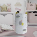 Mekta Home Üç Renkli Balon Desenli Bebek ve Çocuk Odası Oyuncak Sepeti