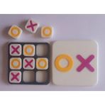 Mekteplim Eğitici Mini Xox Oyunu Tic Tac Toe Oyun Seti 5.8 cm x 5.8 cm - Beyaz - Mor