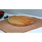 Mekwood Orta Boy Kesme Tahtası ve Sunumluk Çanta Kulp 29X25 cm - Bordo