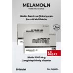 Melamoon Biotin 5000 Mcg Zenginleştirilmiş Saç Ve Tırnak Vitamini - Demir Ve Çinko Katkılı (2x60 Tablet)