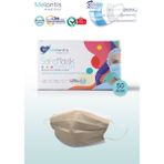 Melantis Medikal Meltblownlu + Tip 2r 3 Katlı Telli Cerrahi Maske 1 Kutu 50 Adet Bej - Krem Rengi