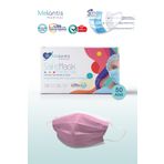 Melantis Medikal Meltblownlu + Tip 2r 3 Katlı Telli Cerrahi Maske 50 Adet Şeker Pembe