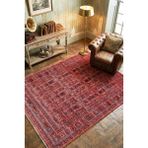 Melaris Halı Afgan Otantik Halı Yün Tuşeli El Dokuma Tekniği Doğal Kendinden Saçaklı Klasik Salon Halısı Dokuma RENKLI4-120X170 - Bordo - 160 x 230 cm