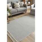 Melaris Halı Grove Yumuşak Örgü Bukle Modern Dokuma Halı Çocuk Oturma Odası Halısı Salon Mutfak Halısı - Gri - 120 x 170 cm